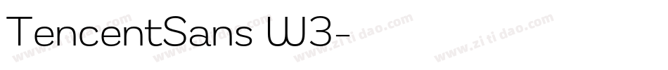 TencentSans W3字体转换